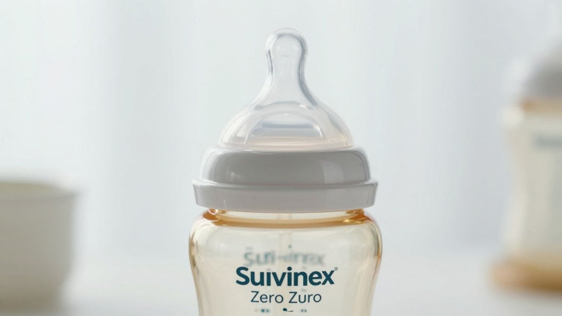 Mamadera Suavinex Zero Zero para alimentación de bebés.