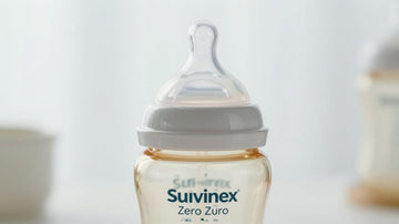 Mamadera Suavinex Zero Zero para alimentación de bebés.