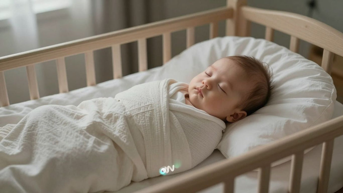 Bebé durmiendo plácidamente con ruido blanco.