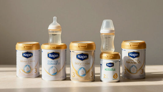 Latas y biberones de fórmula para bebés.