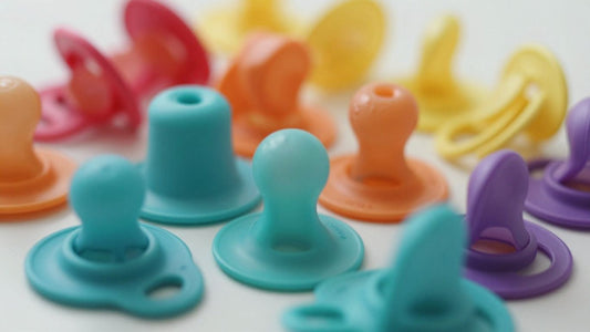 Colección de chupetes Suavinex de diferentes colores y diseños.