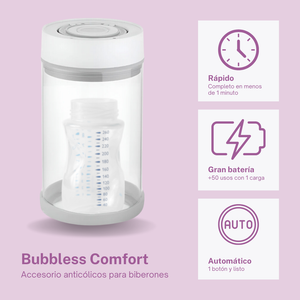 Bubbless Comfort: accesorio universal anticólicos para biberones
